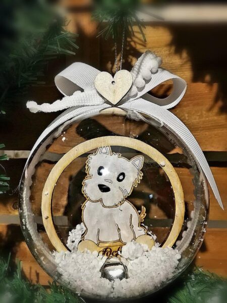 Μπάλα Χριστουγέννων ονομαστική σκύλου