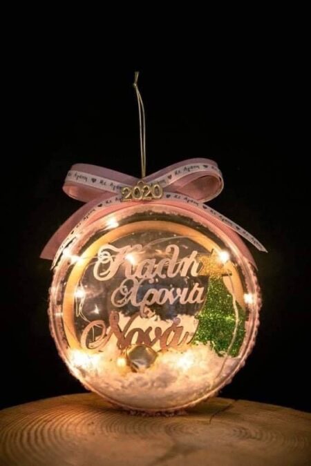 Μπάλα Χριστουγέννων καλή χρονιά νονά