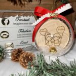 Μπάλα Χριστουγέννων ονομαστική ζευγάρι